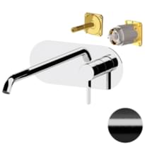 Плитка Remer Metrica Смеситель для раковины округлый встраиваемый METRICA черный брашированный хром поверхность брашированная