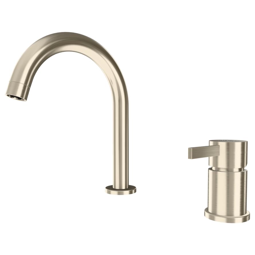 Плитка Remer Metrica Смеситель для раковины с-образный METRICA сталь  поверхность матовая