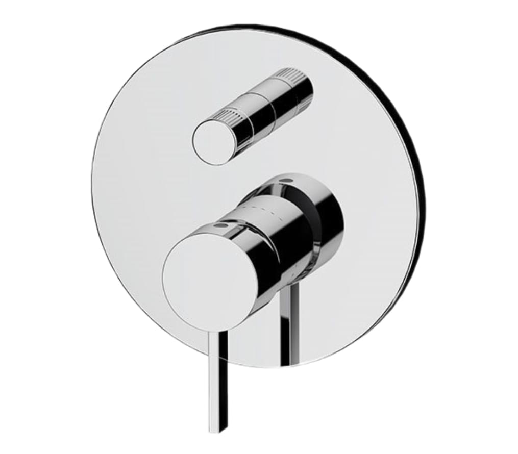 Плитка Remer Metrica Смеситель округлый для душа на 2 выхода METRICA хром  поверхность глянец
