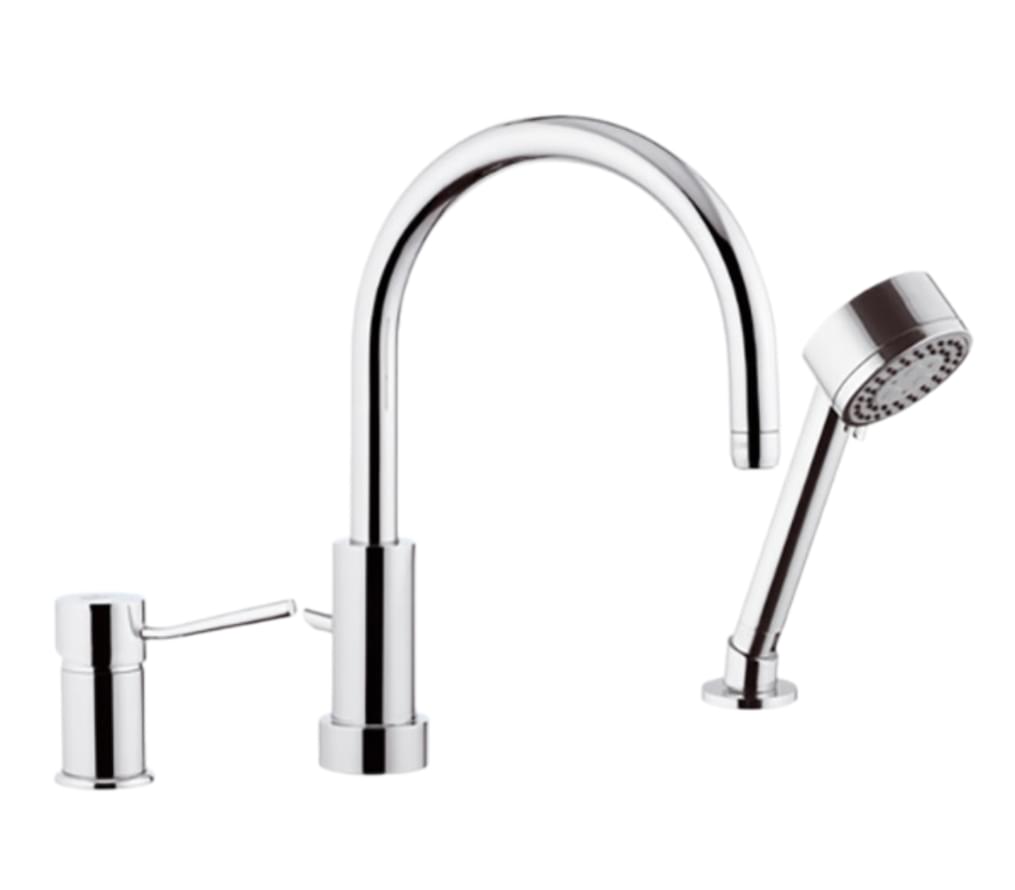 Плитка Remer Minimal Встраиваемый в борт ванны смеситель MINIMAL хром  поверхность глянец