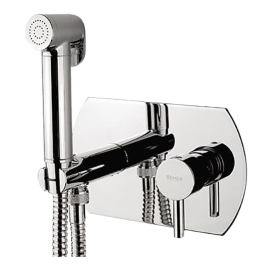 Плитка Remer Minimal Гигиенический душ округлый со смесителем MINIMAL хром  поверхность глянец