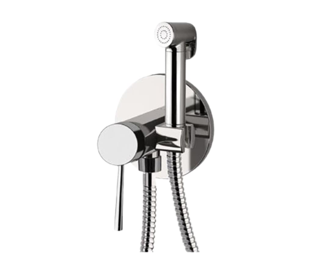 Плитка Remer Minimal Гигиенический душ со смесителем MINIMAL хром  поверхность глянец