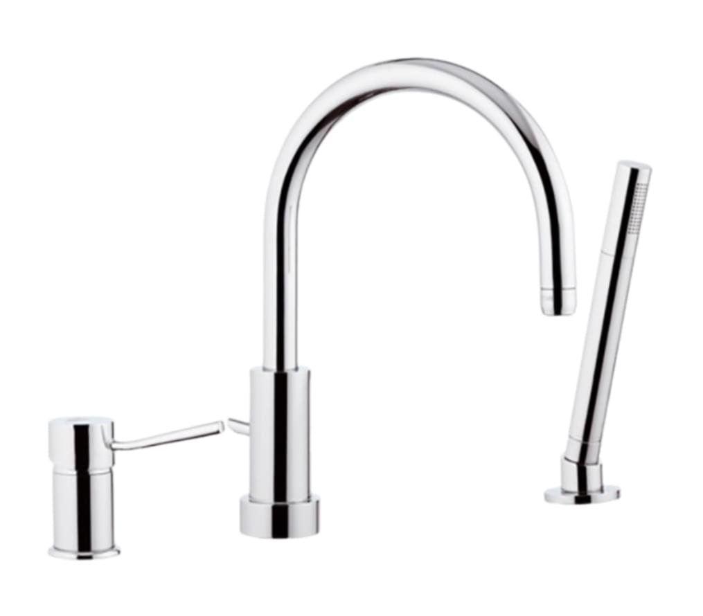 Плитка Remer Minimal Смеситель в борт ванны MINIMAL хром  поверхность глянец