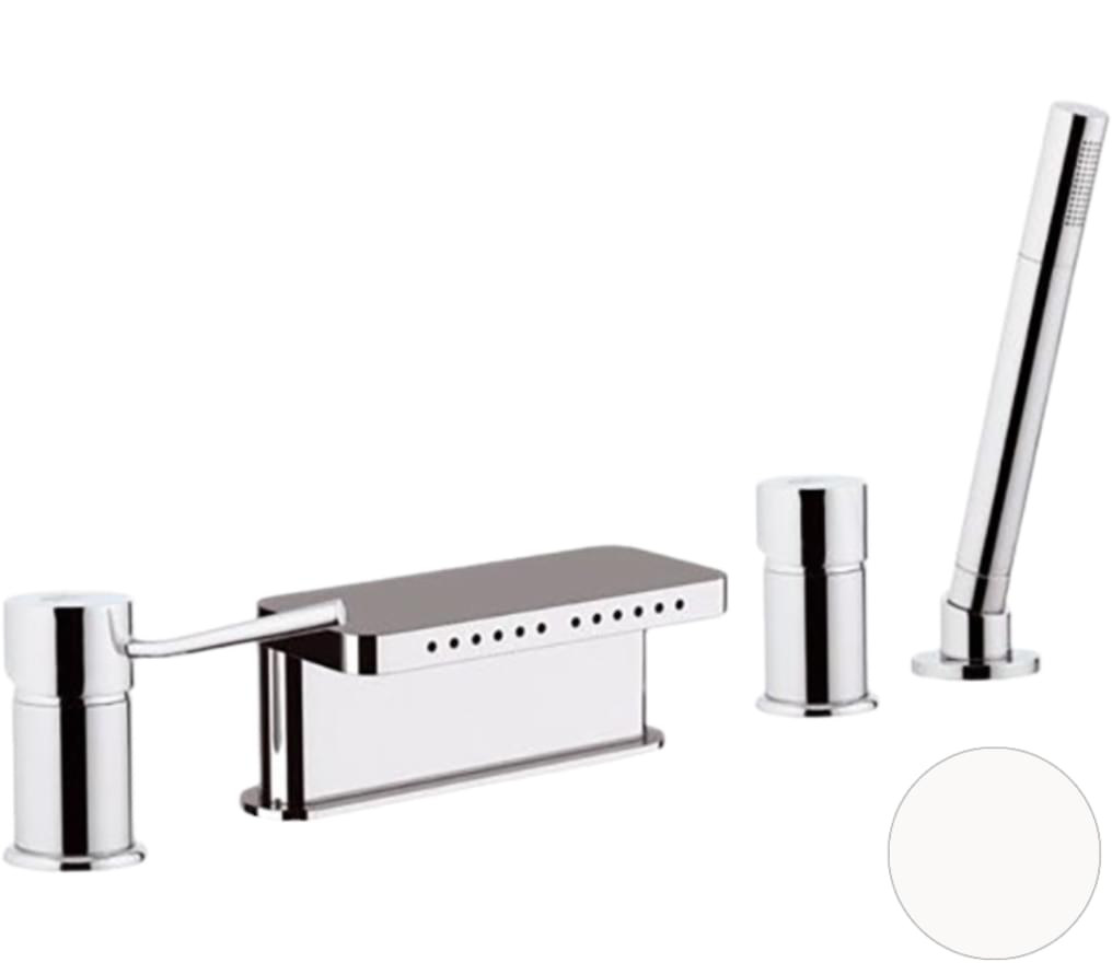 Плитка Remer Minimal Смеситель для ванны округлый MINIMAL белый матовый  поверхность матовая