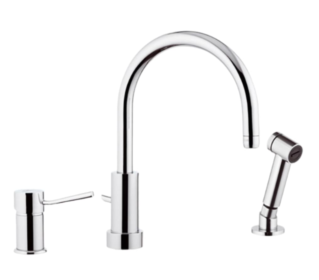 Плитка Remer Minimal Смеситель для кухни MINIMAL с ручным душем хром  поверхность глянец