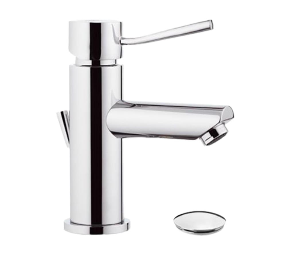 Плитка Remer Minimal Смеситель для раковины MINIMAL с донным клапаном хром  поверхность глянец