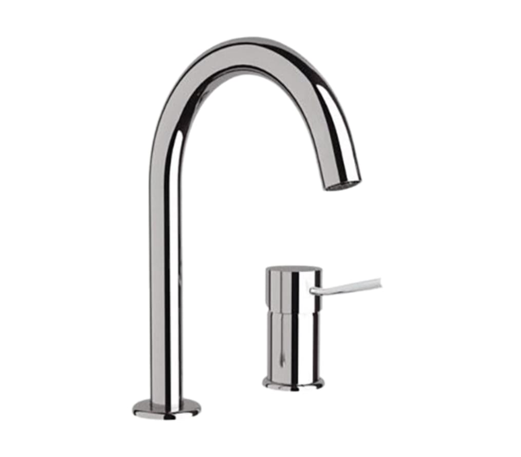 Плитка Remer Minimal Смеситель для раковины MINIMAL с-образный хром  поверхность глянец