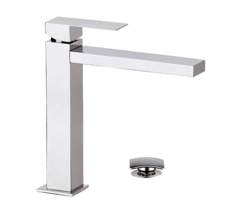 Плитка Remer Q-Design Смеситель высокий для раковины Q-DESIGN хром  поверхность глянец