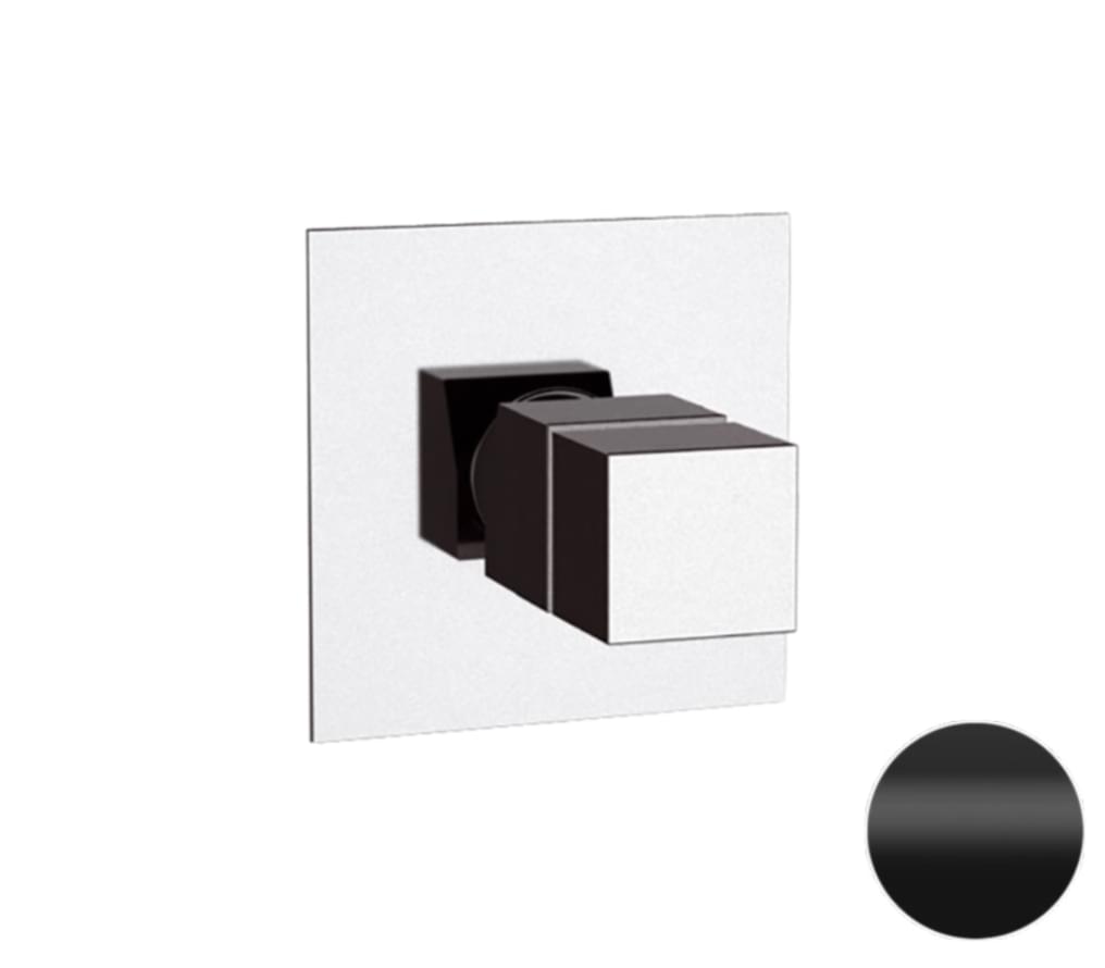 Плитка Remer Q-Elegance Встраиваемый смеситель термостатический для душа Q-ELEGANCE черный матовый  поверхность матовая