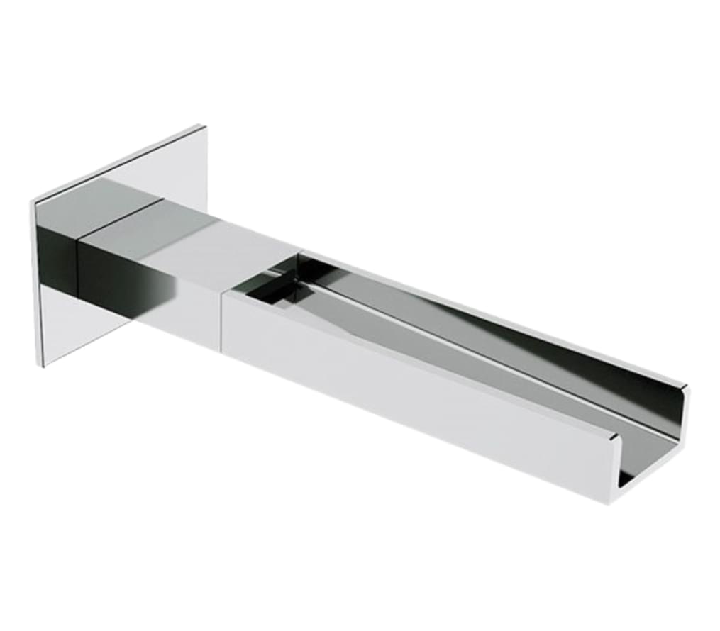 Плитка Remer Qubika Cascata Излив настенный QUBIKA CASCATA хром  поверхность глянец