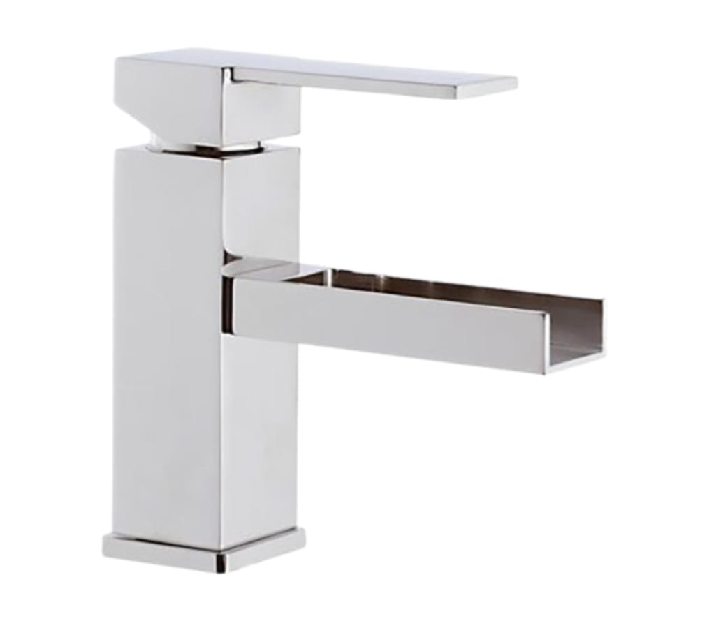 Плитка Remer Qubika Cascata Смеситель для раковины QUBIKA CASCATA хром  поверхность глянец