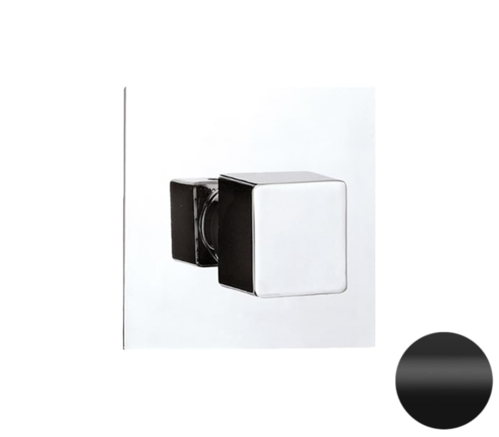 Плитка Remer Qubika Дивертер на 3 выхода QUBIKA черный матовый  поверхность матовая