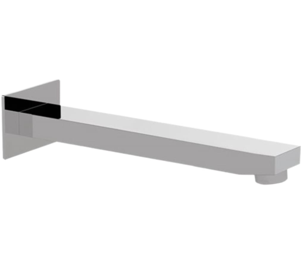 Плитка Remer Qubika Излив настенный 23 см QUBIKA хром  поверхность глянец