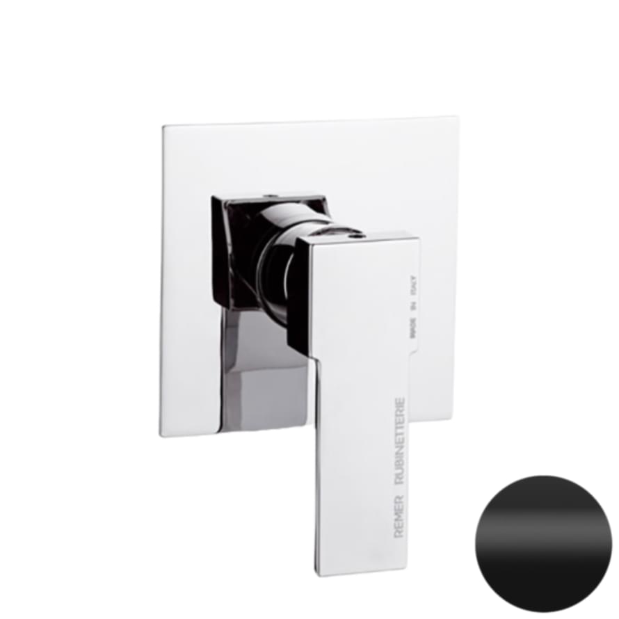 Плитка Remer Qubika Смеситель для душа QUBIKA черный матовый  поверхность матовая