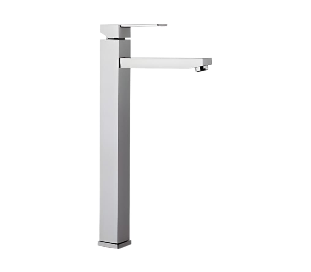 Плитка Remer Qubika Смеситель для раковины г-образный QUBIKA хром  поверхность глянец