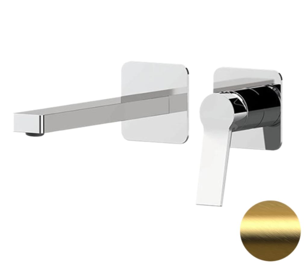 Плитка Remer Slash&Dot Встраиваемый смеситель для раковины SLASH&DOT золото брашированное  поверхность брашированная