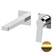 Плитка Remer Slash&Dot Встраиваемый смеситель для раковины квадратный SLASH&DOT золото брашированное поверхность брашированная