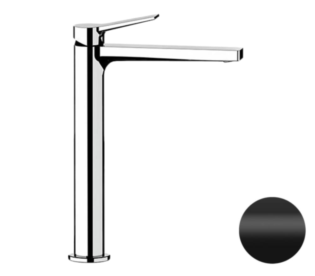 Плитка Remer Slash&Dot Высокий смеситель для раковины SLASH&DOT черный матовый  поверхность матовая