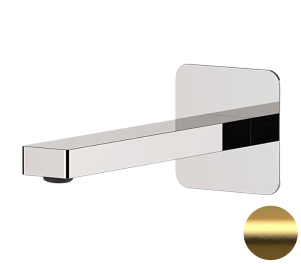 Плитка Remer Slash&Dot Излив настенный 19 см SLASH&DOT золото брашированное  поверхность брашированная