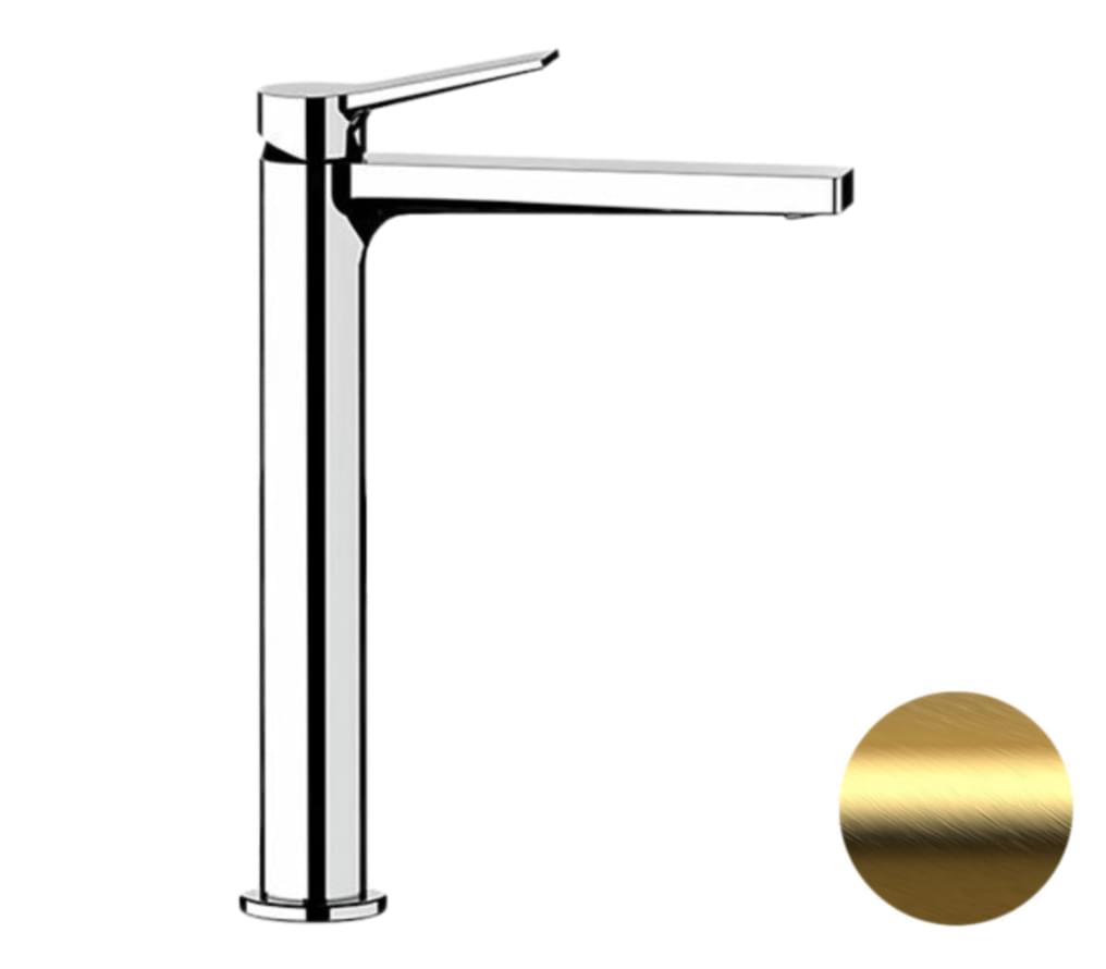 Плитка Remer Slash&Dot Смеситель для раковины SLASH&DOT золото брашированное  поверхность брашированная