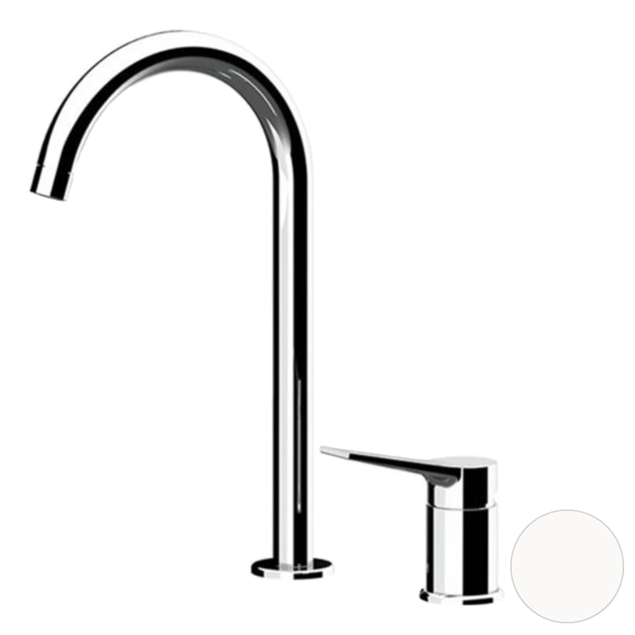 Плитка Remer Slash&Dot Смеситель для раковины стандартный SLASH&DOT белый матовый  поверхность матовая