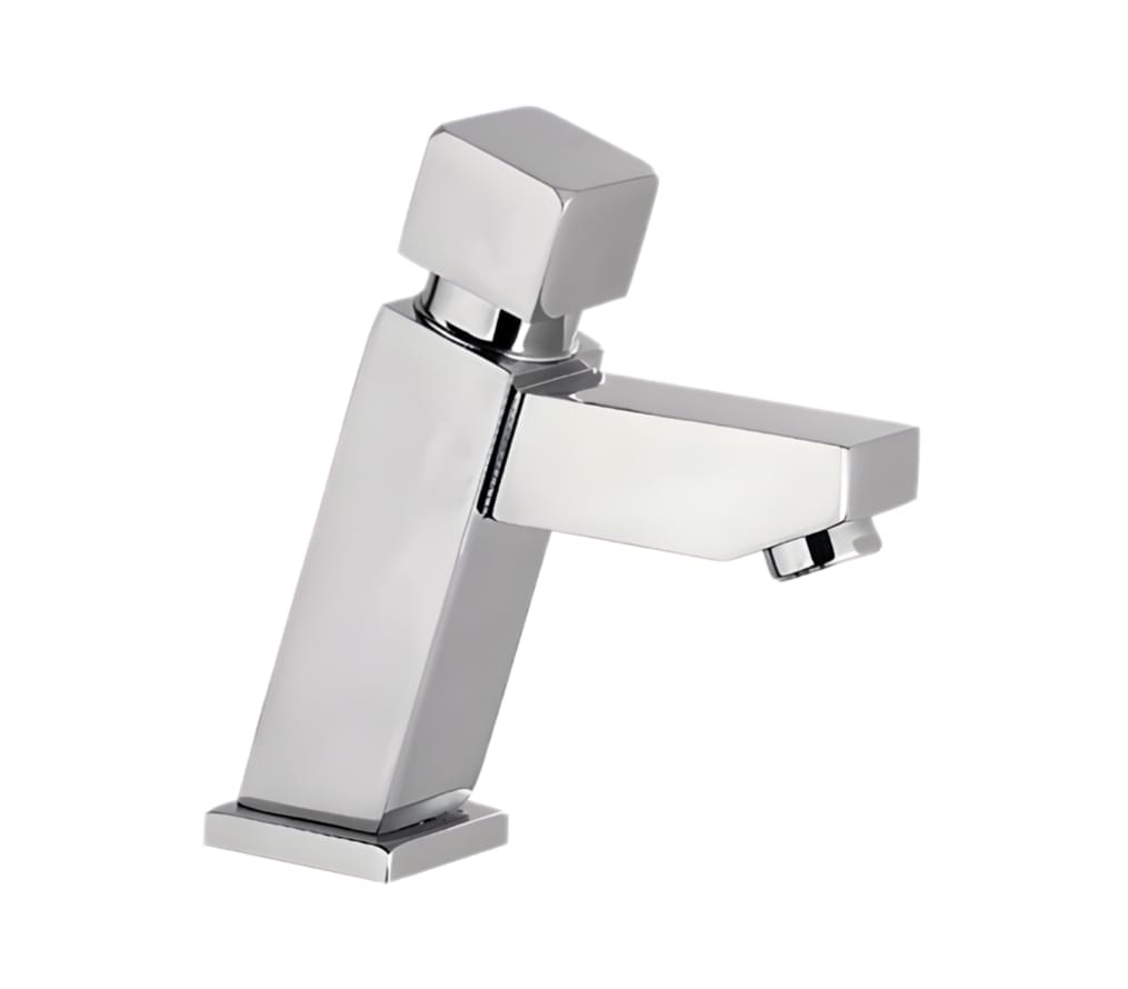 Плитка Remer Tempor Кран порционный квадратный TEMPOR для раковины хром  поверхность глянец