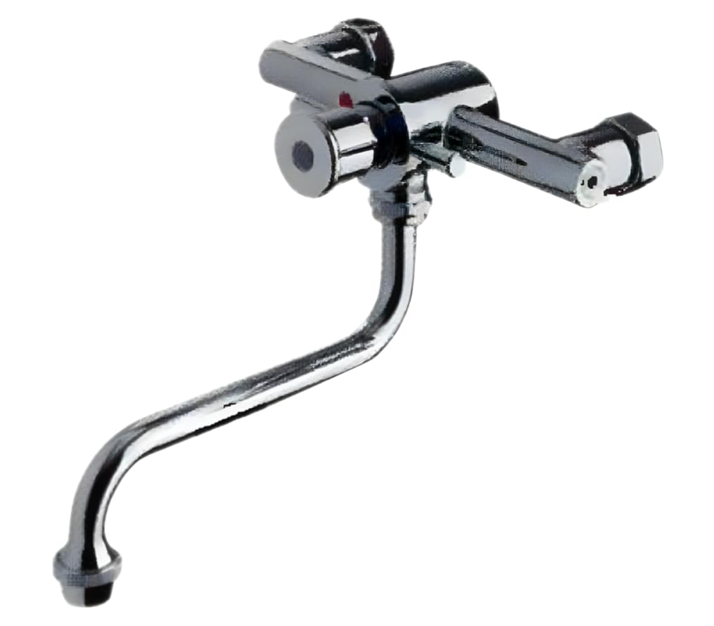 Плитка Remer Tempor Настенный смеситель порционный для раковины TEMPOR хром  поверхность глянец