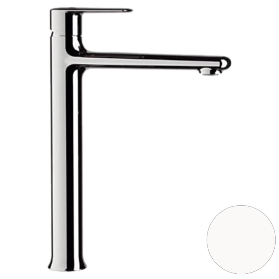 Плитка Remer Vanity Высокий смеситель для раковины VANITY белый матовый  поверхность матовая