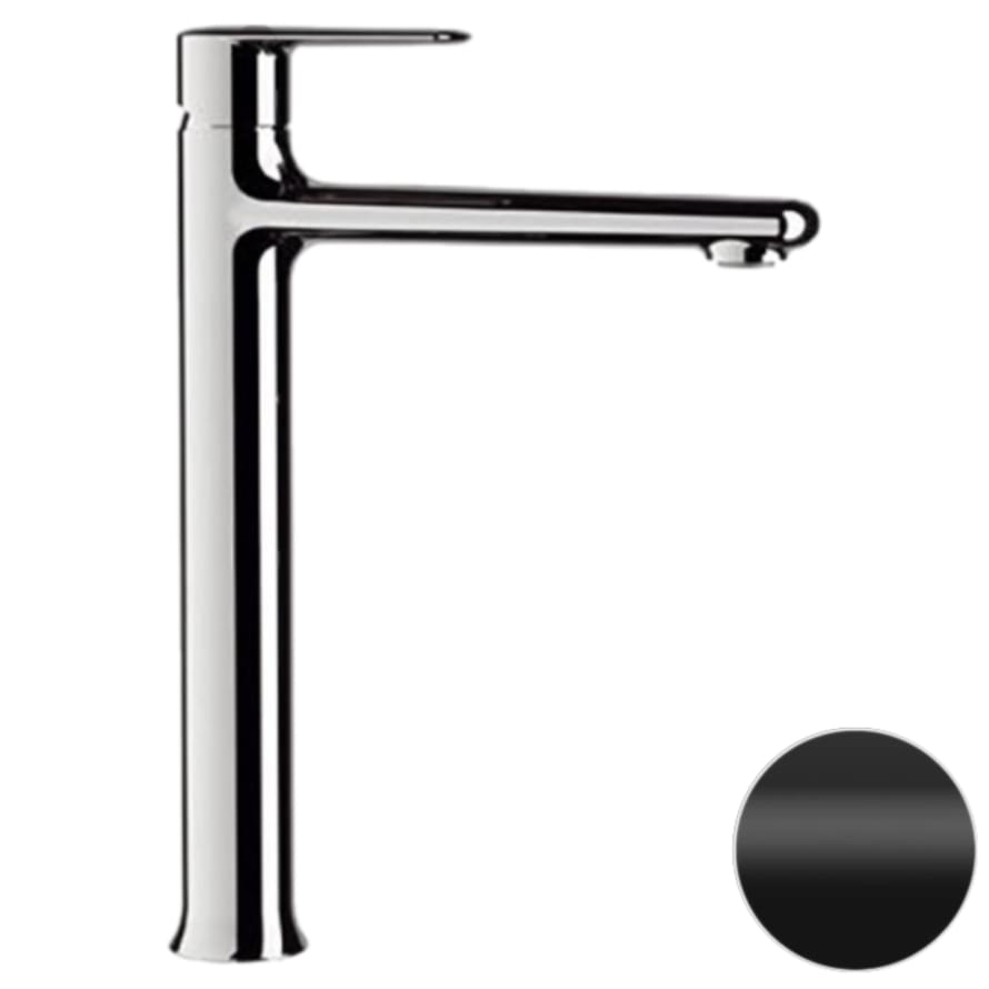 Плитка Remer Vanity Высокий смеситель для раковины VANITY черный матовый  поверхность матовая