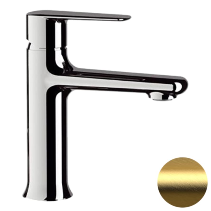 Плитка Remer Vanity Смеситель для раковины VANITY золото брашированное  поверхность брашированная