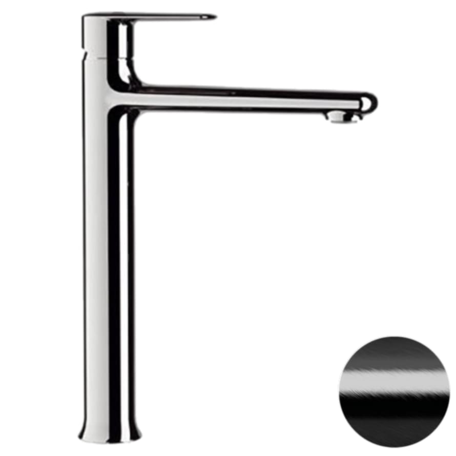 Плитка Remer Vanity Смеситель для раковины VANITY черный брашированный хром  поверхность брашированная