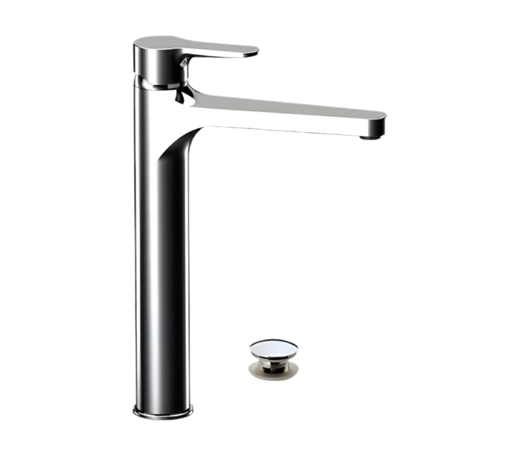 Плитка Remer Winner Смеситель для раковины WINNER с донным клапаном хром  поверхность глянец