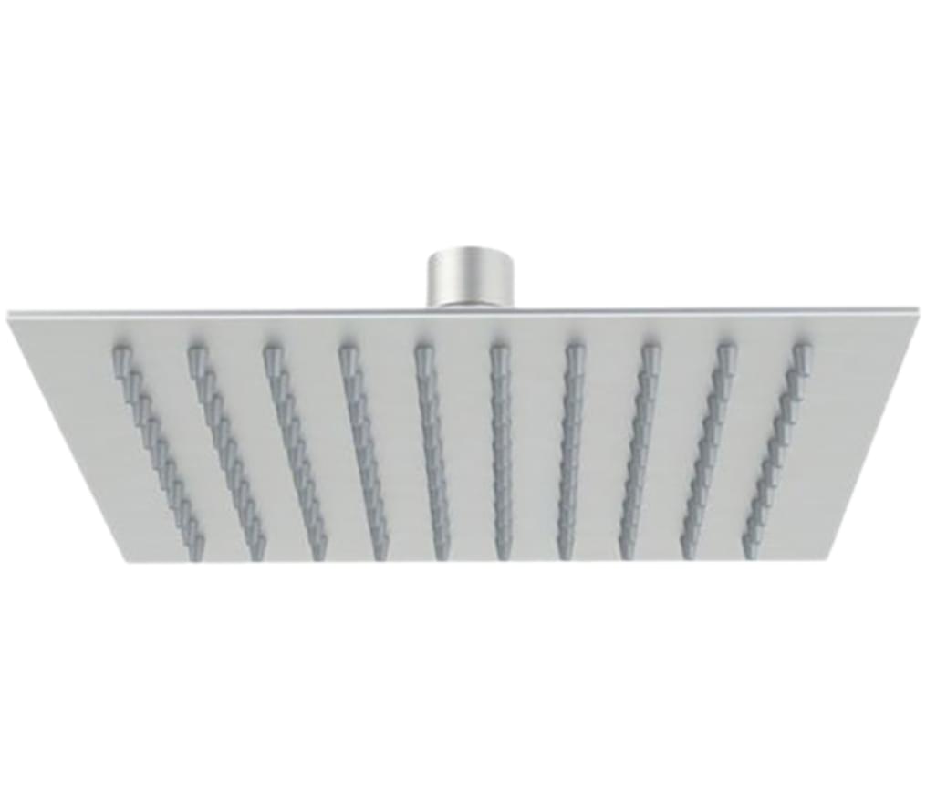 Плитка Remer X Style Inox Верхний душ X STYLE INOX с шарнирным соединением 40 см нержавеющая сталь  поверхность матовая