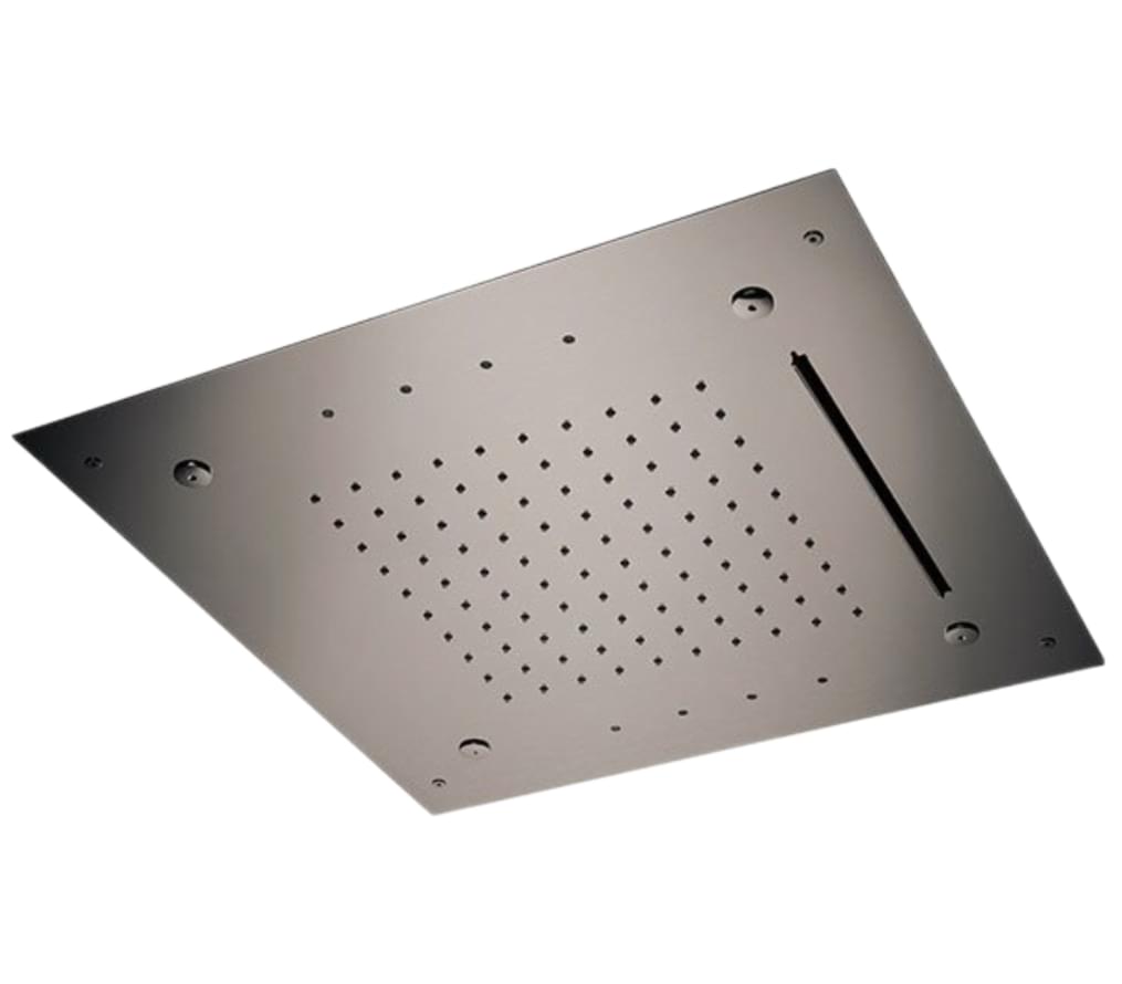 Плитка Remer X Style Inox Верхний душ потолочный X STYLE INOX с подсветкой 50 см  поверхность матовая