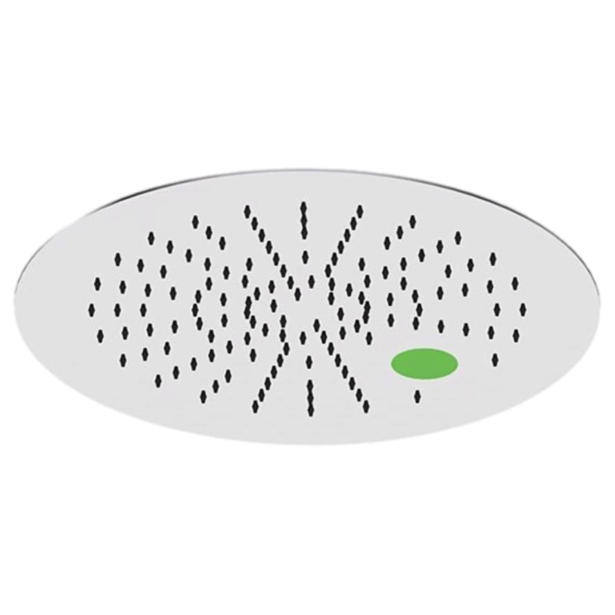 Плитка Remer X Style Inox Верхний душ потолочный округлый X STYLE INOX с подсветкой 44 см  поверхность матовая