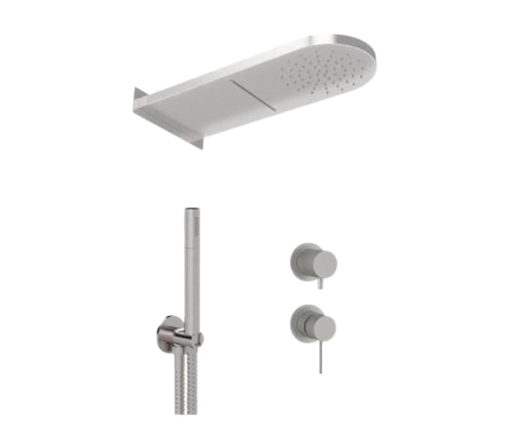 Плитка Remer X Style Inox Душевая система X STYLE INOX нержавеющая сталь  поверхность матовая