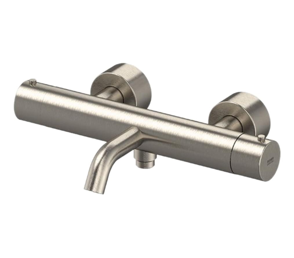 Плитка Remer X Style Inox Настенный смеситель термостатический для ванны X STYLE INOX нержавеющая сталь  поверхность матовая