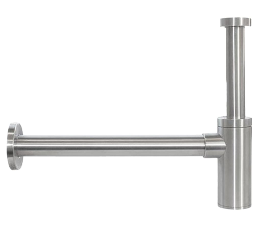 Плитка Remer X Style Inox Сифон для раковины INOX 1”1/4 круглый нержавеющая сталь  поверхность 
