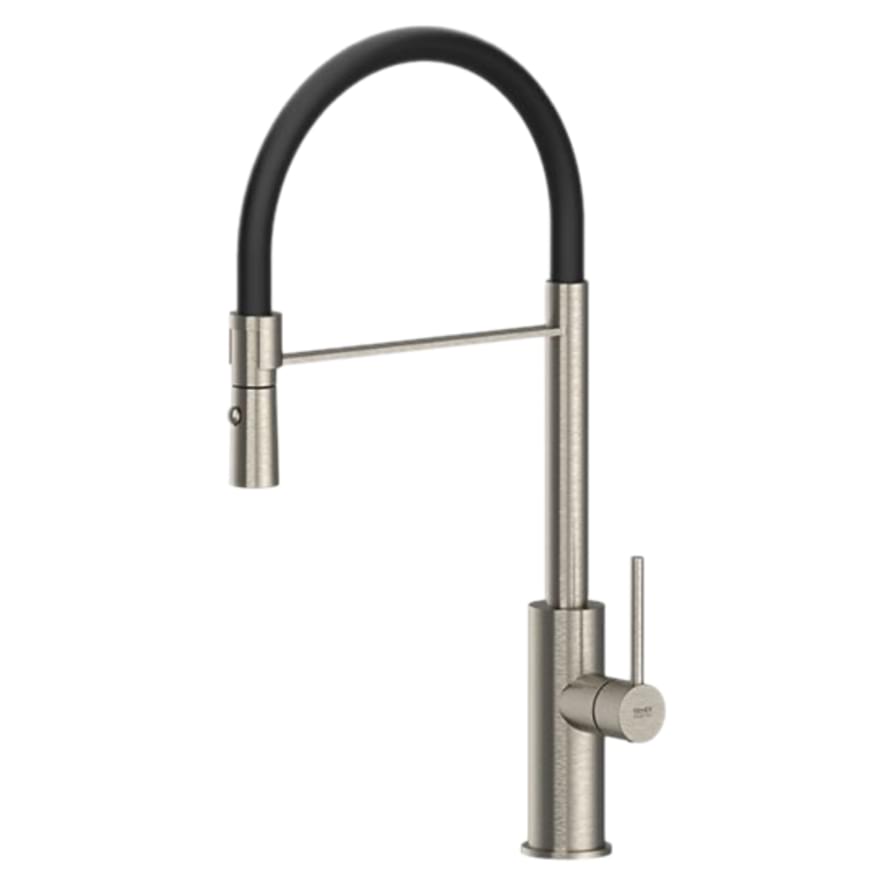 Плитка Remer X Style Inox Смеситель для кухни с гибким изливом X STYLE INOX нержавеющая сталь  поверхность матовая