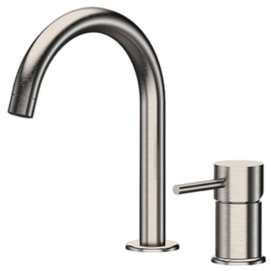 Плитка Remer X Style Inox Смеситель для раковины с-образный X STYLE INOX нержавеющая сталь  поверхность матовая