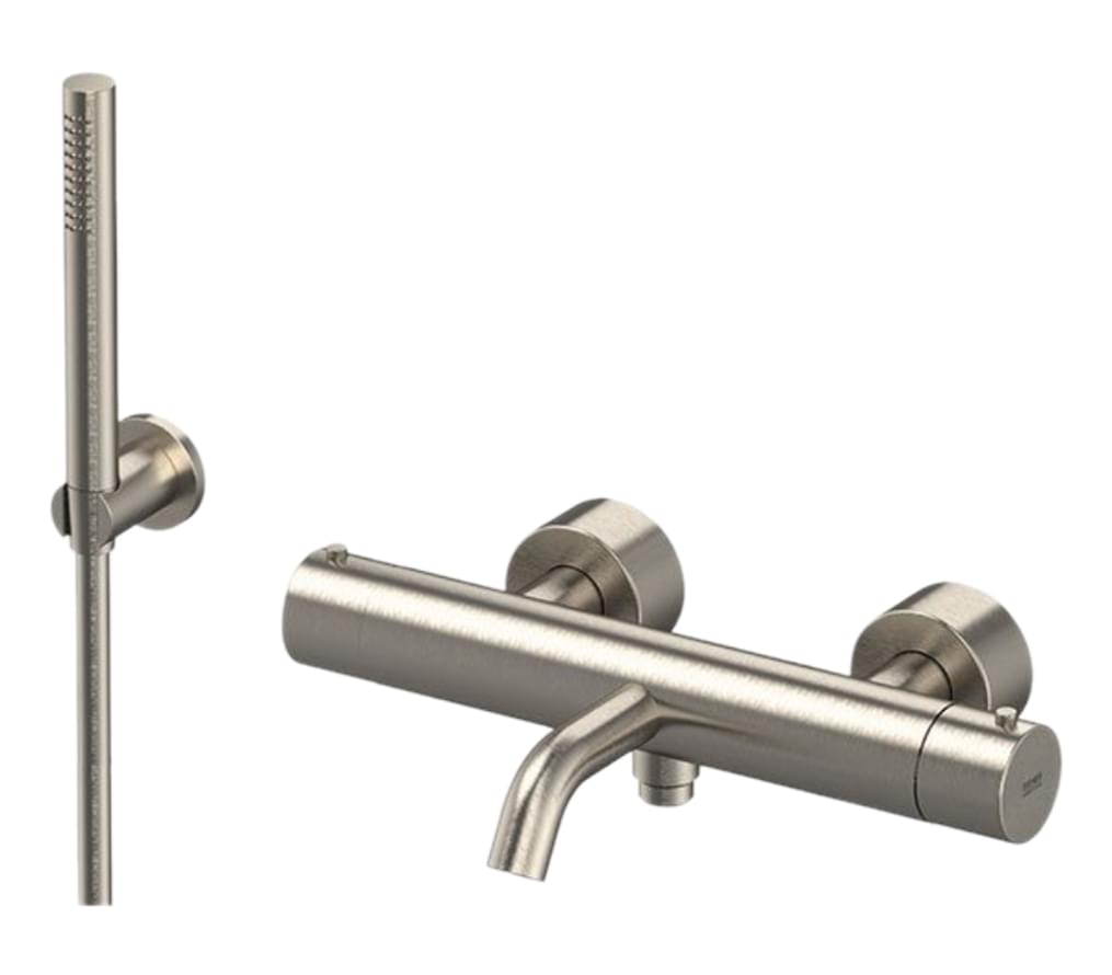 Плитка Remer X Style Inox Смеситель термостатический для ванны X STYLE INOX нержавеющая сталь  поверхность матовая