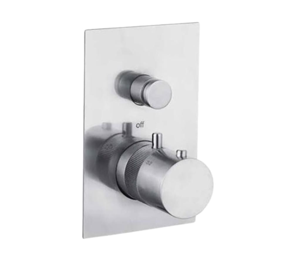 Плитка Remer X Style Inox Смеситель термостатический для душа X STYLE INOX нержавеющая сталь  поверхность матовая