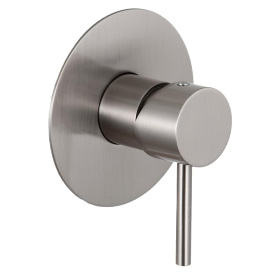 Плитка Remer X Style Встраиваемый округлый смеситель для душа на 1 выход X STYLE сталь  поверхность матовая