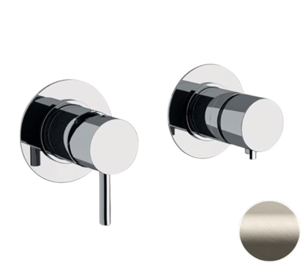 Плитка Remer X Style Встраиваемый округлый смеситель для душа на 3 выхода X STYLE сталь  поверхность матовая