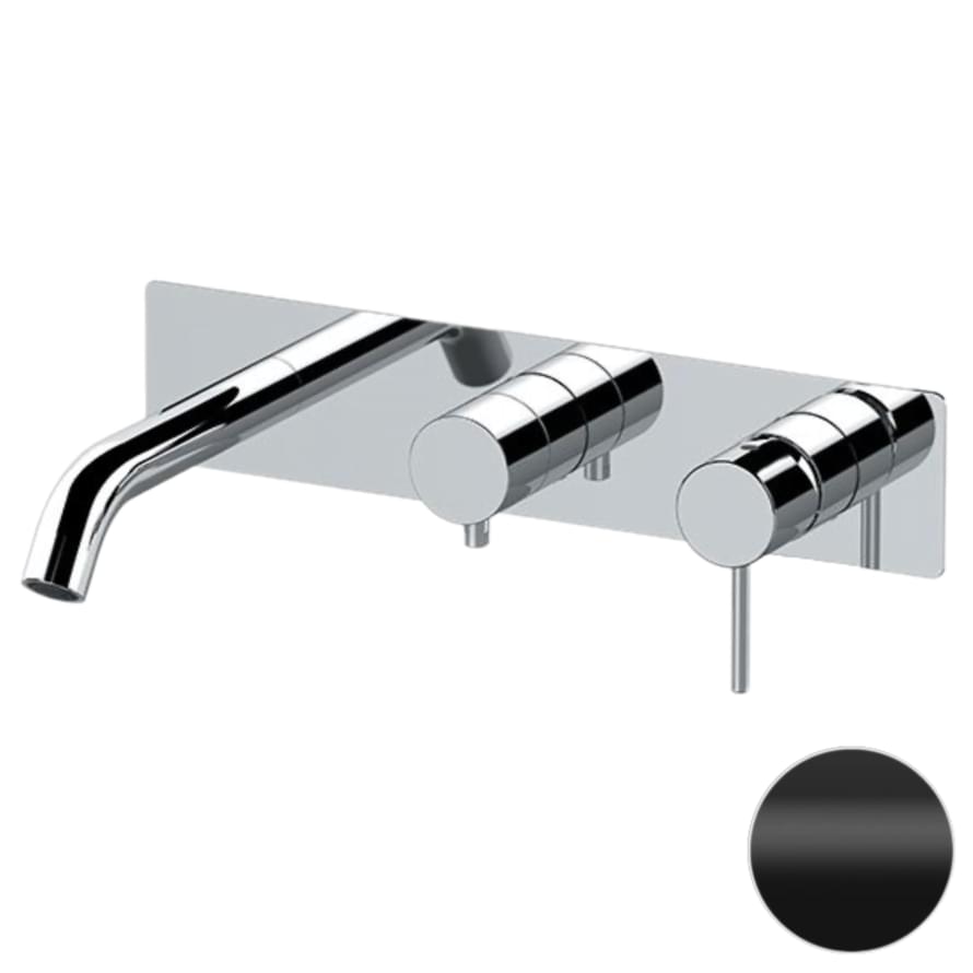 Плитка Remer X Style Встраиваемый смеситель для ванны X STYLE черный матовый  поверхность матовая