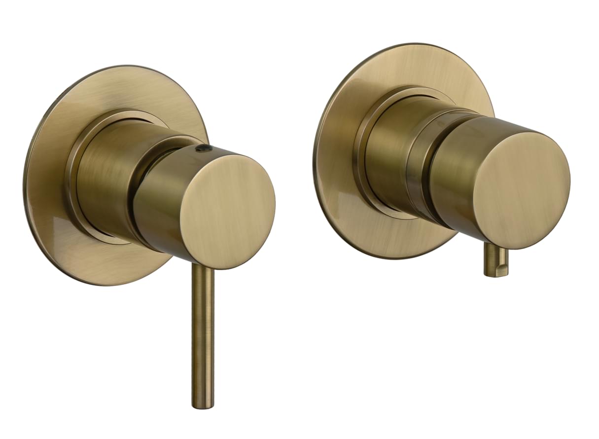 Плитка Remer X Style Встраиваемый смеситель для душа X STYLE состаренная латунь  поверхность брашированная