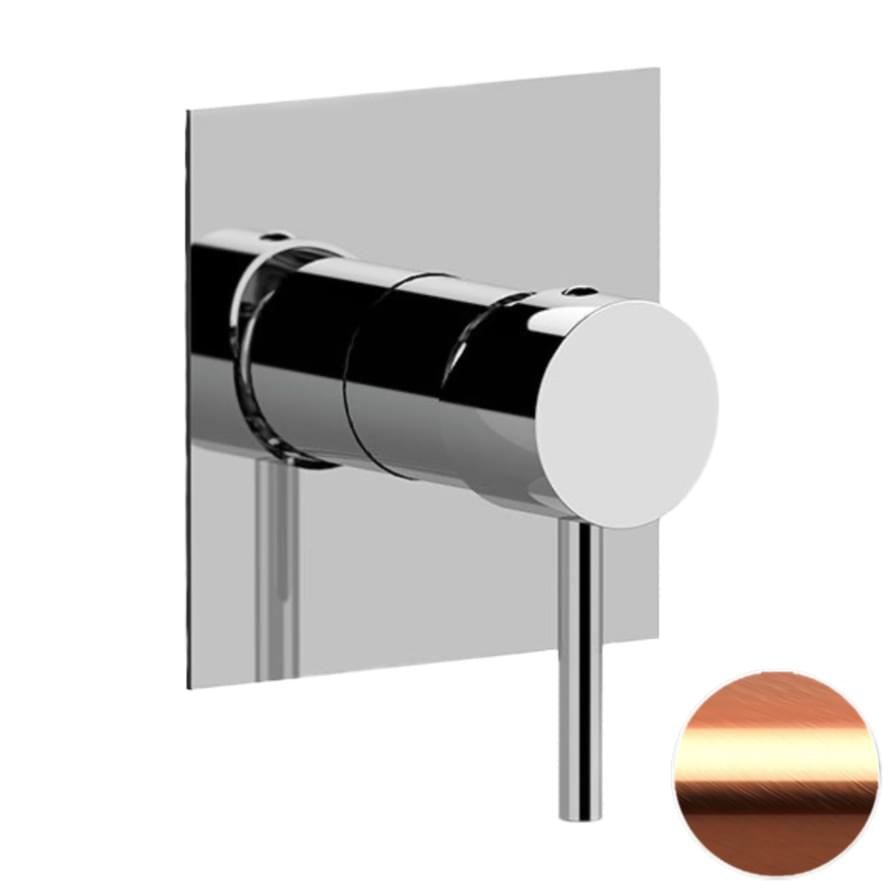 Плитка Remer X Style Встраиваемый смеситель для душа на 1 выход X STYLE медь брашированная  поверхность брашированная