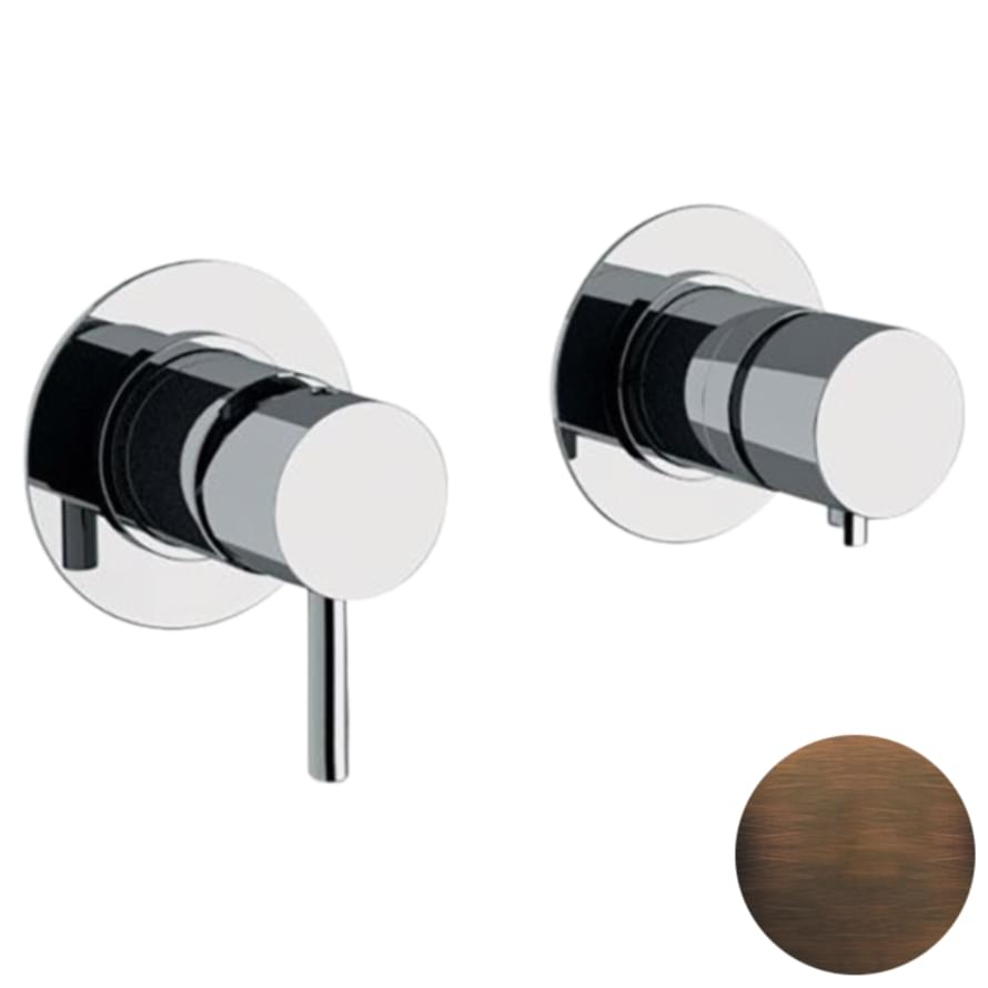 Плитка Remer X Style Встраиваемый смеситель для душа на 2 выхода X STYLE бронза масляная  поверхность матовая