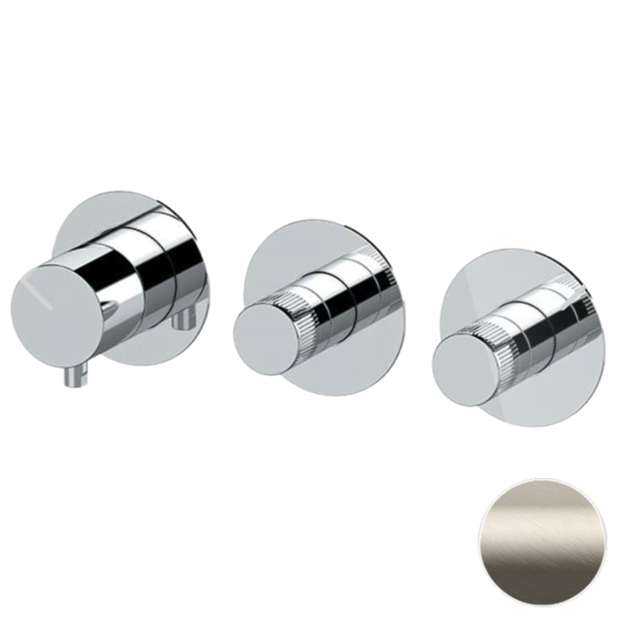 Плитка Remer X Style Встраиваемый смеситель для душа округлый X STYLE сталь  поверхность матовая