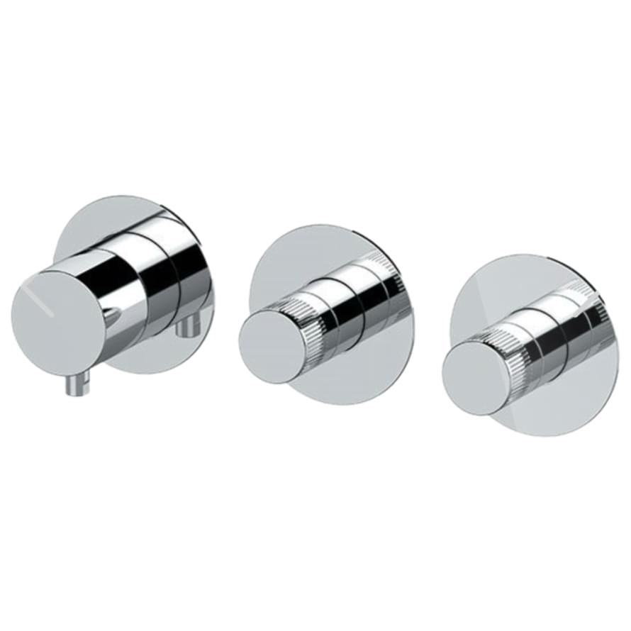 Плитка Remer X Style Встраиваемый смеситель округлый для душа X STYLE хром  поверхность глянец